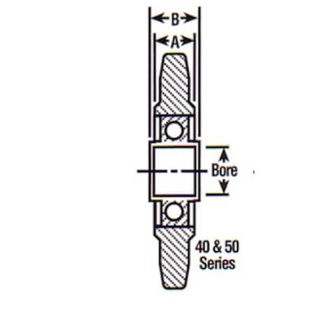 Aftermarket Idler Sprocket for  40 Chain w 17 Teeth And 12 Bore 20401708 IS4017-12